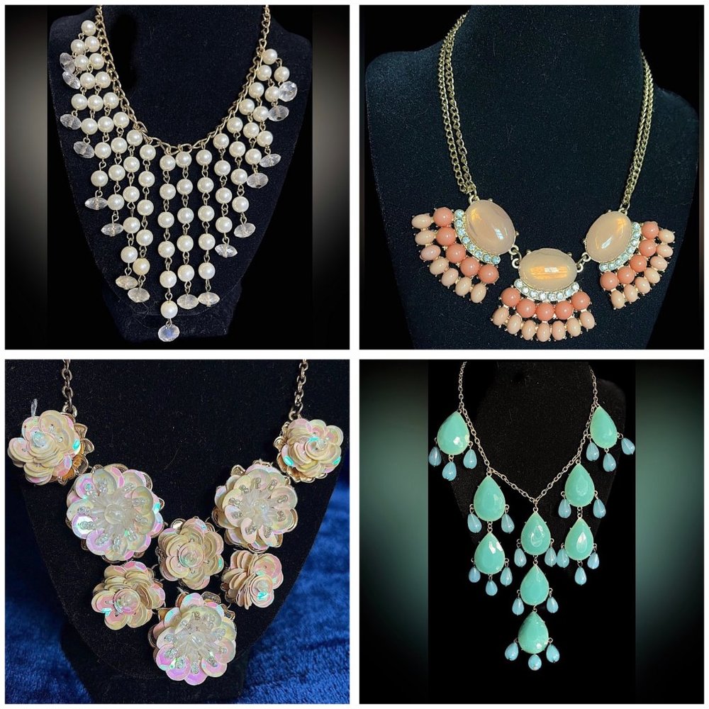 (4) Statement Necklaces